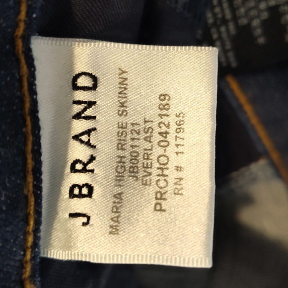 J Brand Maria High-rise Skinny Women's Denim Blue Jeans Dark Wash - Picture 12 of 12